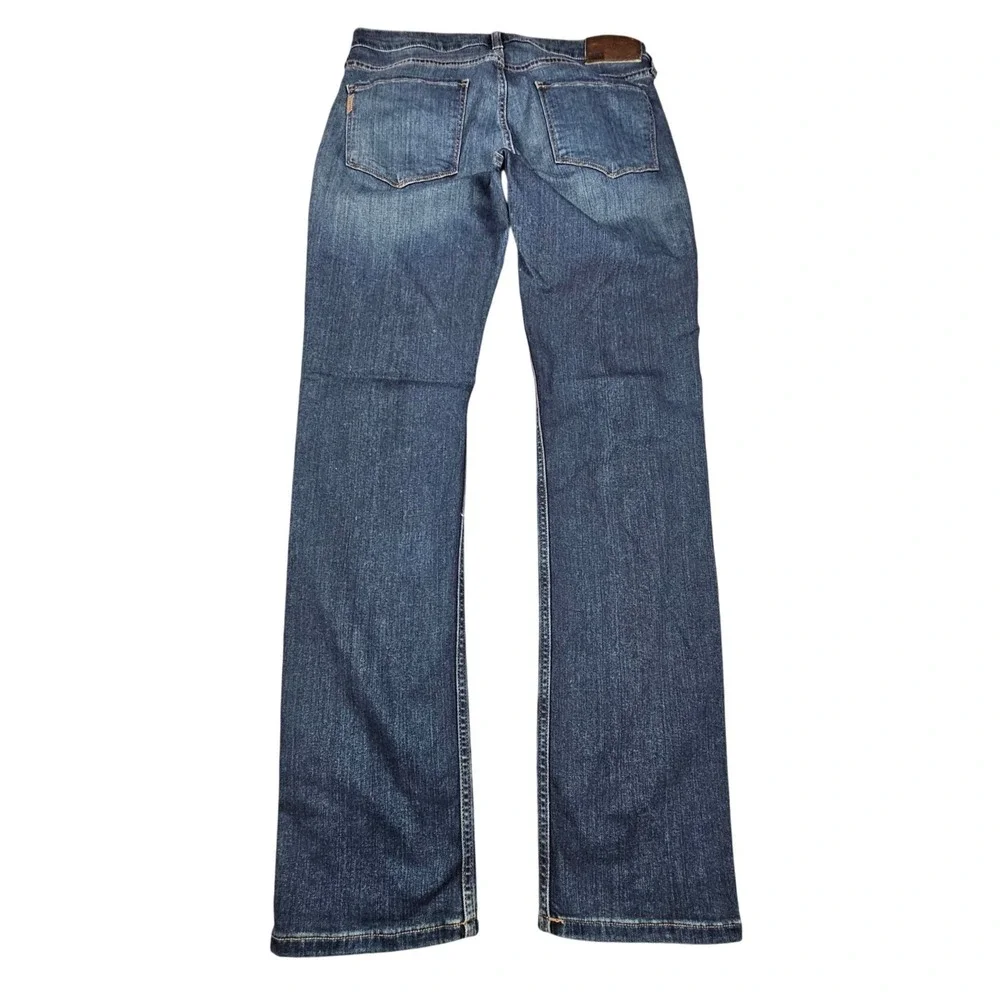 PAIGE Federal Transcend Slim Straight Jeans Mens 32 Cellar Dark Wash Blue